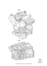 LR038168 - Land Rover Engine - Short Block