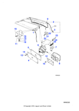 BCC5347 - Jaguar Sunroof undertray bracket