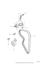LHP10015L - Land Rover Tensioner-timing belt