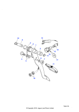 572467 - Land Rover Shaft-pivot pedal