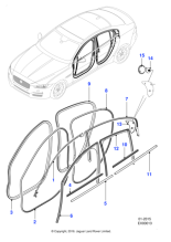 T4N35024 - Jaguar Door seal
