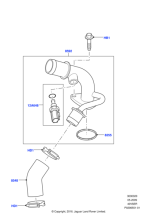 LR020008 - Land Rover Connection - Water Outlet