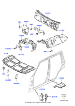 LR019432 - Land Rover Insulator - Hood