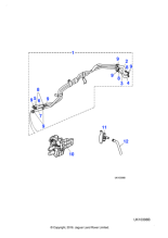 XR848260 - Jaguar Heater feed hose