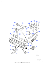 HMB6580AA - Jaguar Bumper beam