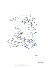 BEC1359 - Jaguar Hood tension wire