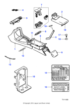 GNA7670BHAGD - Jaguar Console lid