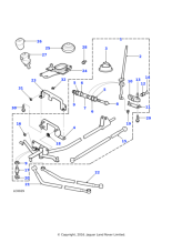 UKN100980 - Land Rover Rod assembly-plane selector manual transmission