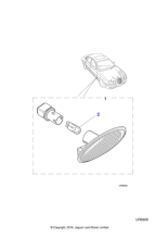 XR82101 - Jaguar Direction indicator side lamp