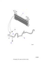 XR825053 - Jaguar Oil cooler hose