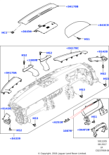 LR035438 - Land Rover Panel - Instrument - Upper