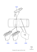 YUD000262PVA - Land Rover Switch