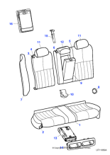 XR838025LHJ - Jaguar Seat squab