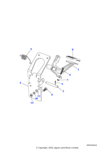 11H1781L - Land Rover Pad-lever-pedal