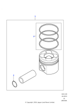 LFT000140 - Land Rover Kit-piston ring