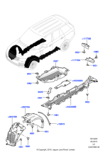 LR137763 - Land Rover Shield - Splash - Wheelhouse