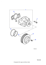NCE2225AB - Jaguar Water pump pulley