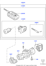 LR088265 - Land Rover Key - Cut - Service Only
