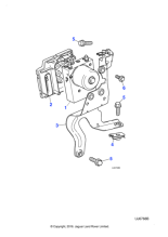 XR812233 - Jaguar U-type spring nut