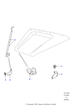 ASU710050 - Land Rover Bracket-bonnet stay