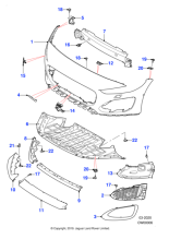 T2R42271 - Jaguar Bumper beam cover