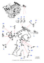 T4N16599 - Jaguar Alternator cable