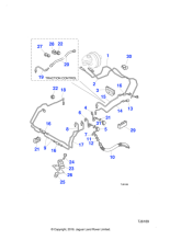 C2N2818 - Jaguar Brake pipe