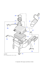 PHC100580 - Land Rover Lid assembly air cleaner