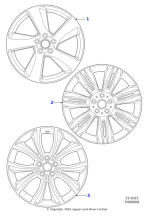 Alloy Wheel - 18" Style 5034, 5 spoke, Silver