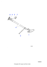 C2S17221 - Jaguar Pedal shaft