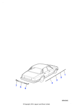BCC5807 - Jaguar Side moulding