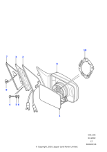 BTR5816 - Land Rover Mirror assembly-electric control exterior