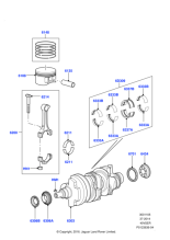 LR007198 - Land Rover Bearing - Crankshaft Main Thrust