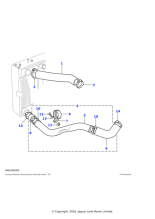 ESR2120 - Land Rover Bracket-coolant bottom hose