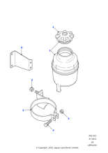 QEU500100 - Land Rover Bracket assembly power assisted steering pump & alternator