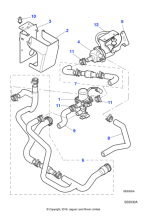 MNC6733AE - Jaguar Heater hose