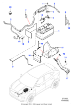 J9C21650 - Jaguar Battery cable