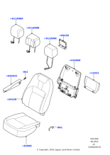 LR128998 - Land Rover Armrest - Front Seat