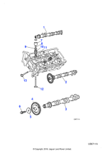 XR810586 - Jaguar Exhaust camshaft