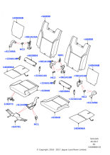 LR088690 - Land Rover GAP HIDER - REAR SEAT