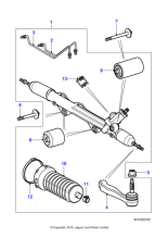 C2C21303 - Jaguar Steering rack and pinion