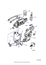 XR83623HGG - Jaguar Door handle