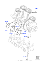 LR057282 - Land Rover Bearing - Crankshaft Main