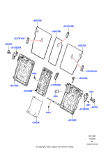 LR132232 - Land Rover Latch - Rear Seat Back