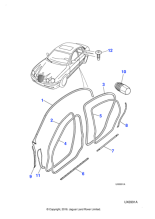 XR835586 - Jaguar Door Seal
