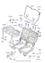 LR021544 - Land Rover Cover - Rear Seat Bracket