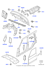 LR010246 - Land Rover Insulator - Hood