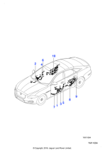 C2D26609 - Jaguar Driver's door harness