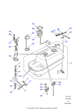 ESR3277 - Land Rover Gasket-fuel tank spill return pipe