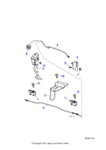 C2S44933 - Jaguar Bonnet release cable